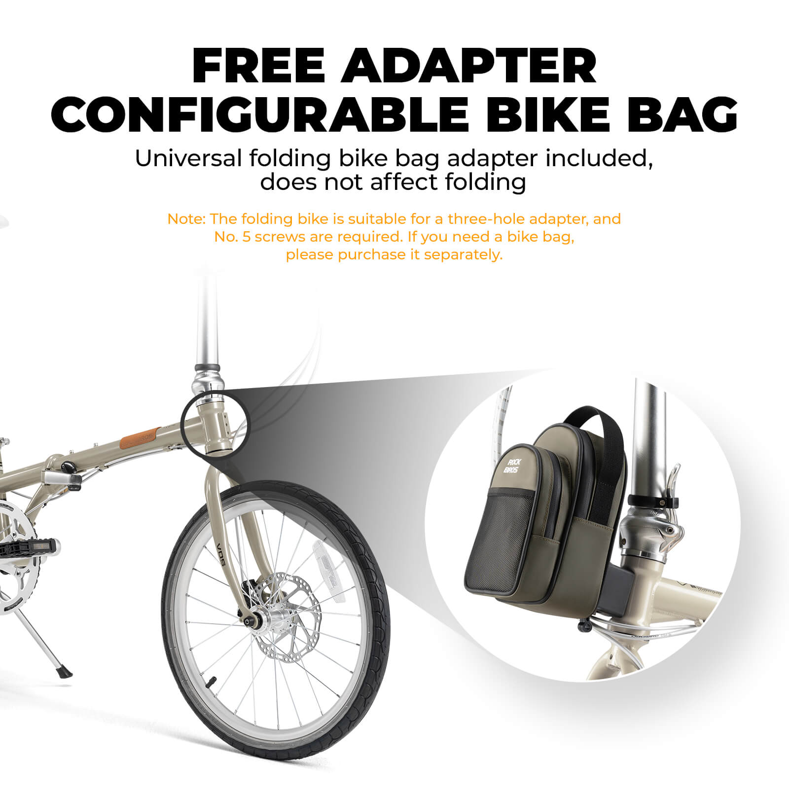 ROCKBROS 20 inch 8 speed green folding bike for city commuting
#Color_Gray