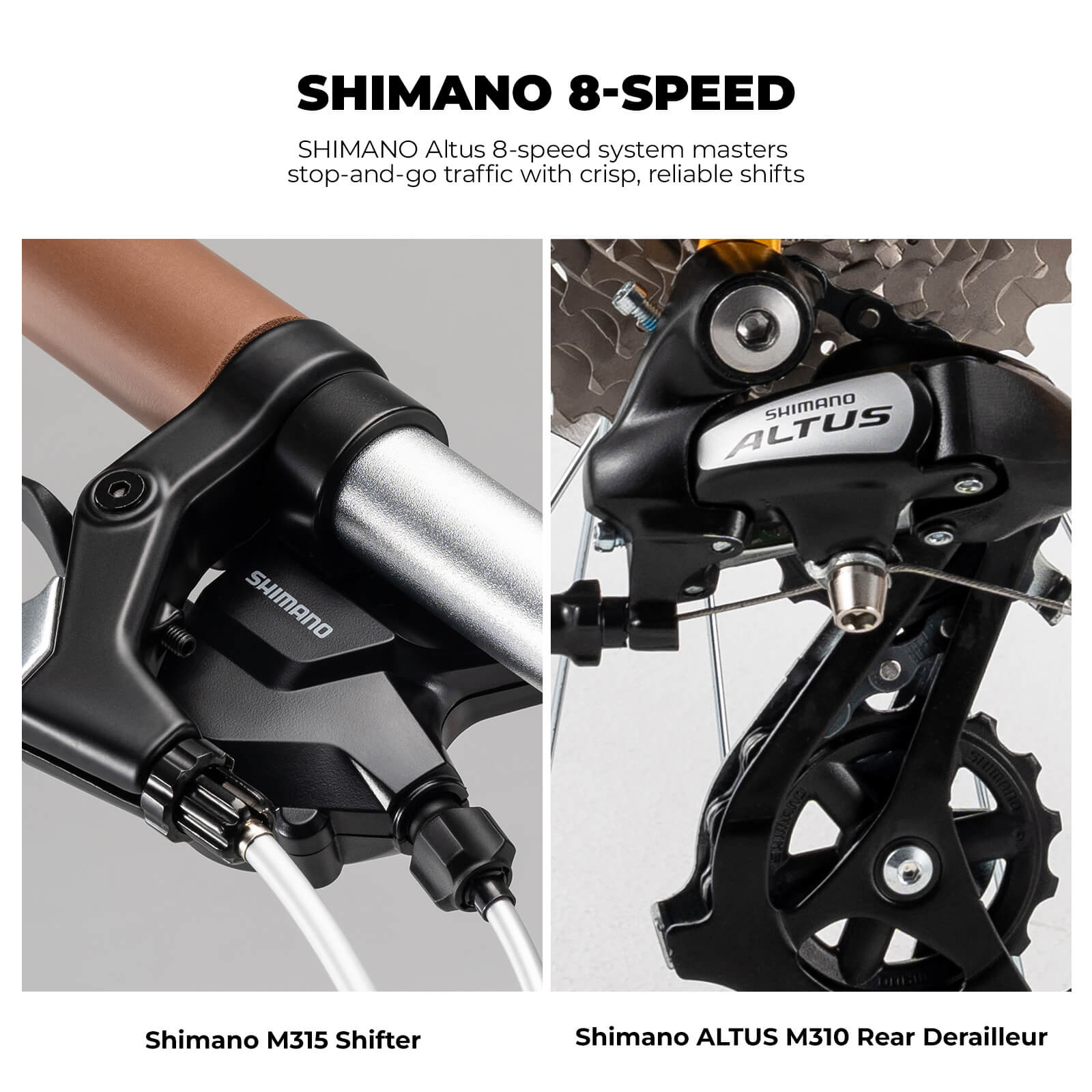 ROCKBROS 20 inch 8 speed green folding bike for city commuting
#Color_Silver