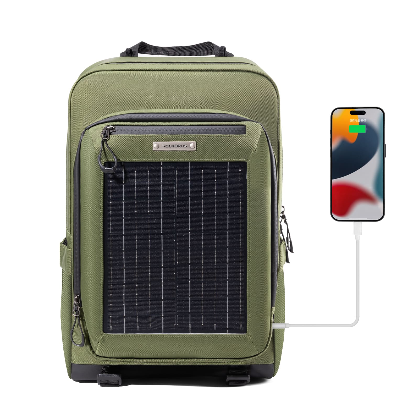 Solar Backpack 20L with Detachable 14W Solar Panel