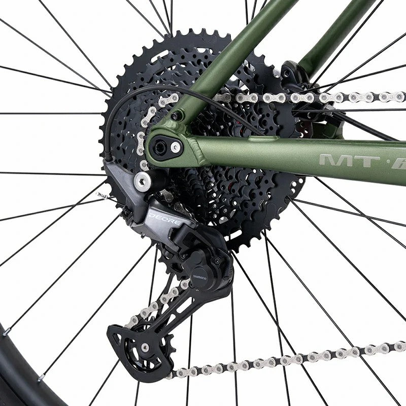 ROCKBROS 29 inch mountain bike with Shimano Deore 12 speed drivetrain and hydraulic disc brakes
#Color_Green