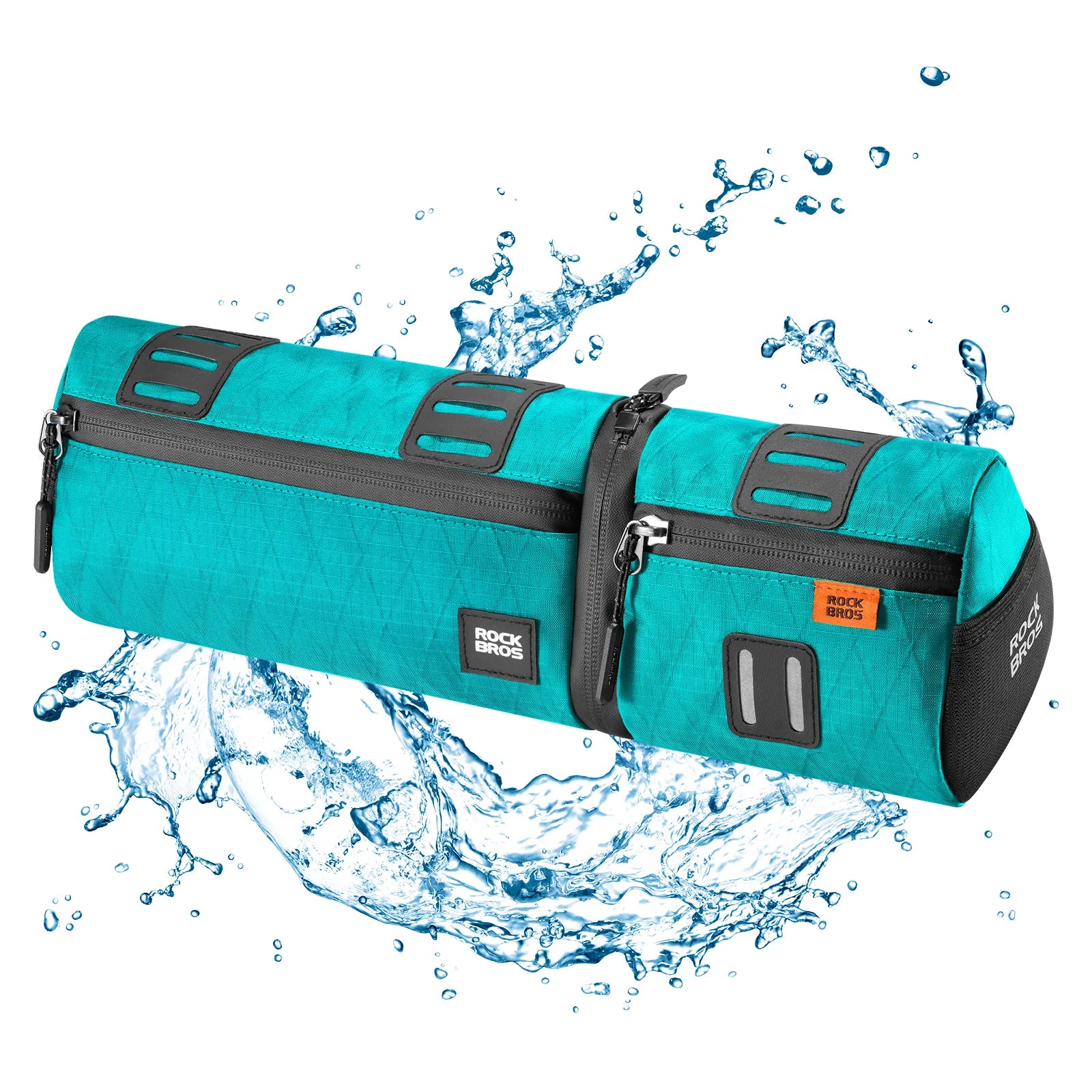 ROCKBROS 4-in-1 convertible bike bag that functions as a handlebar bag, frame bag, saddle bag, and shoulder bag
#Color_Blue