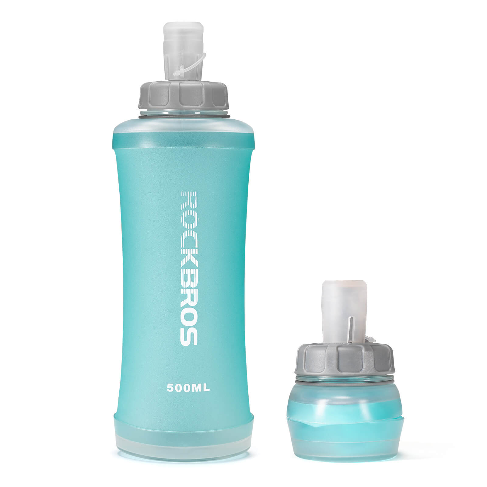 ROCKBROS 500ml blue water soft flask for running and hydration
#Color_Blue