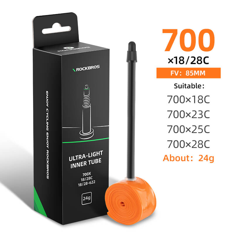 ROCKBROS 700C TPU Bike Inner Tube – Ultralight, Puncture Resistant for Road and Gravel Bikes
#Style_24g 85MM