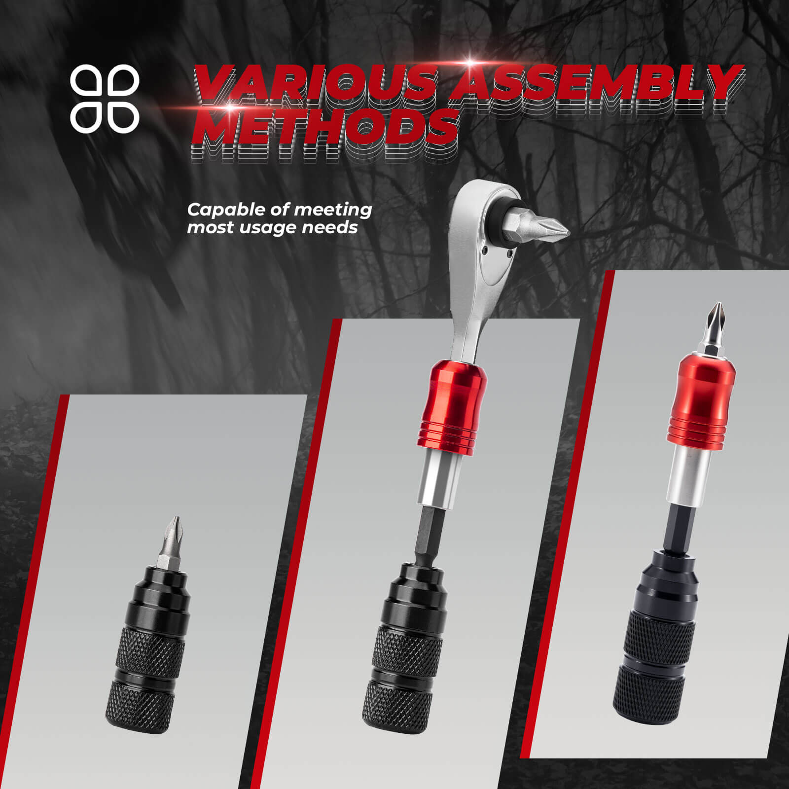 ROCKBROS 72-tooth ratchet wrench tool set with detachable design