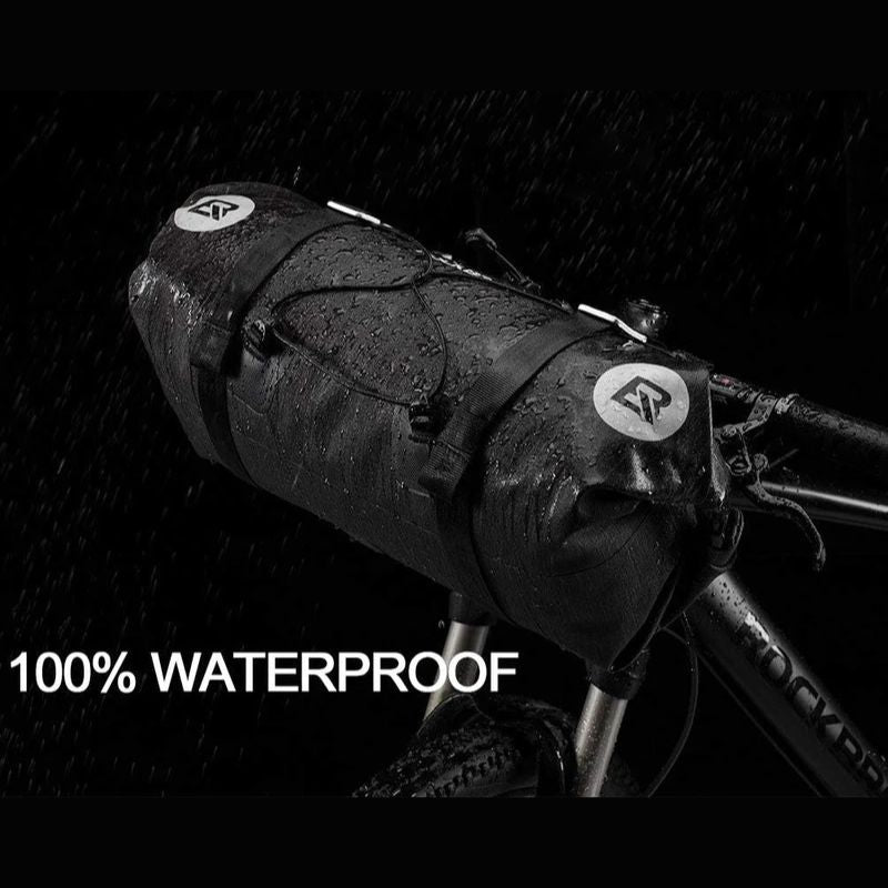 ROCKBROS Waterproof Adjustable Capacity Handlebar Bags for Bikepacking Adventures