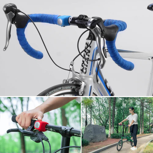 ROCKBROS Loud Electric Bike Horn for Handlebar with 90dB Sound, Rainproof Protection, and Replaceable Battery
#Color_Blue