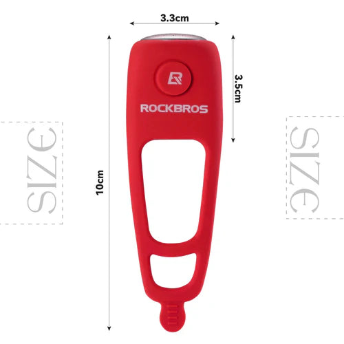 ROCKBROS Loud Electric Bike Horn for Handlebar with 90dB Sound, Rainproof Protection, and Replaceable Battery
#Color_Red