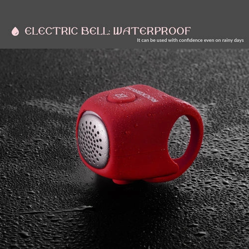 ROCKBROS Loud Electric Bike Horn for Handlebar with 90dB Sound, Rainproof Protection, and Replaceable Battery
#Color_Red
