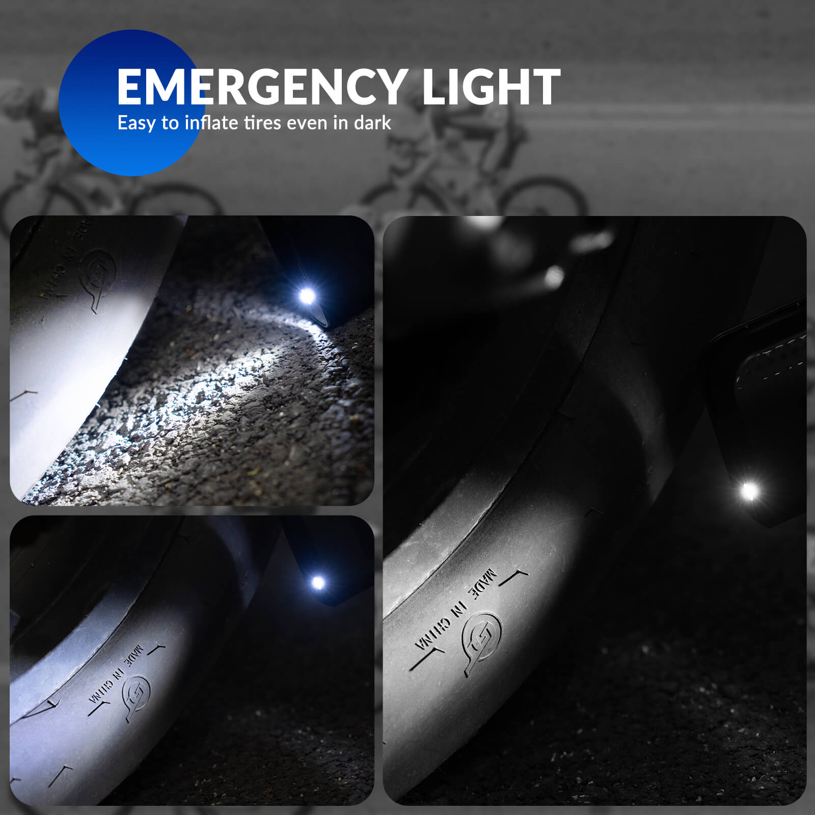 ROCKBROS A13 Mini Electric Air Bike Tire Pump 150PSI for quick inflation