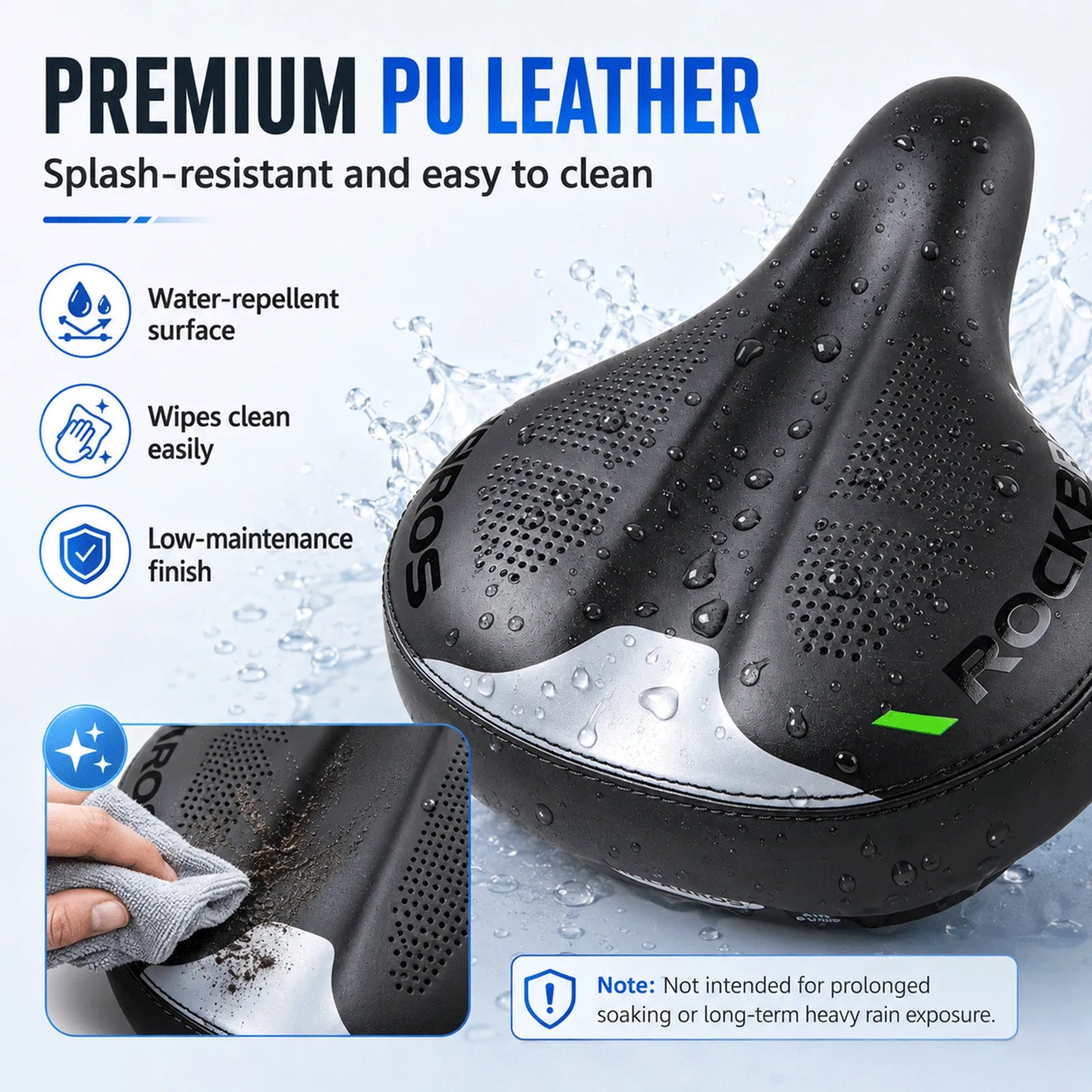 ROCKBROS adjustable air cushion bike saddle for personalized comfort