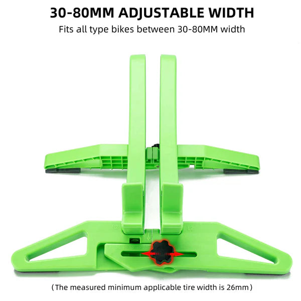ROCKBROS adjustable bike floor stand for mountain and road bicycles with a stable base
#Color_Green