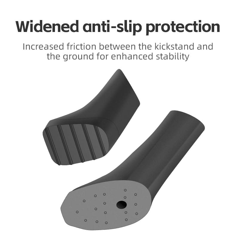 ROCKBROS Thickened Carbon Steel Non-Slip Bike Kickstand with Rubber Pad for Secure Parking