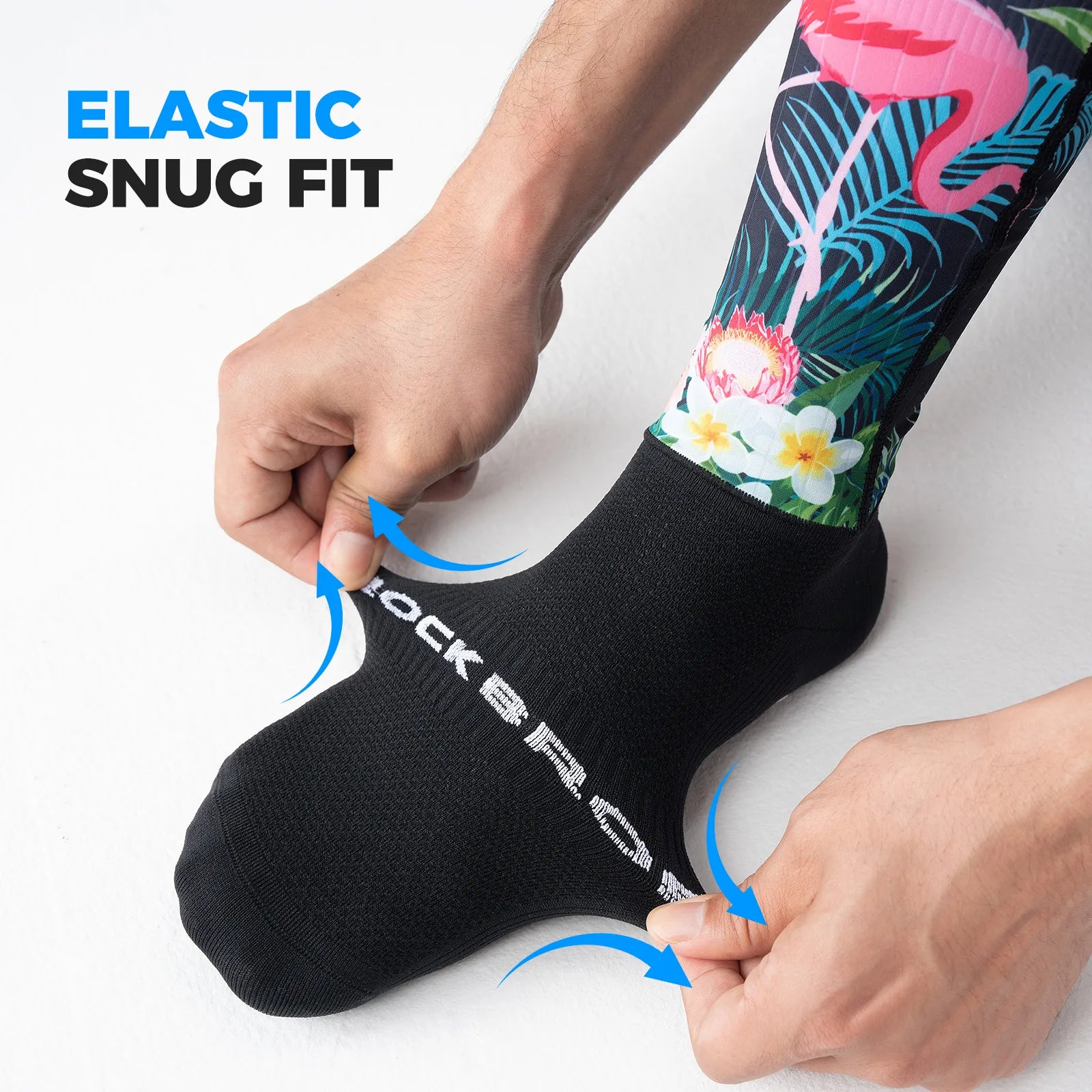 ROCKBROS aero compression cycling socks breathable moisture-wicking road cycling performance socks