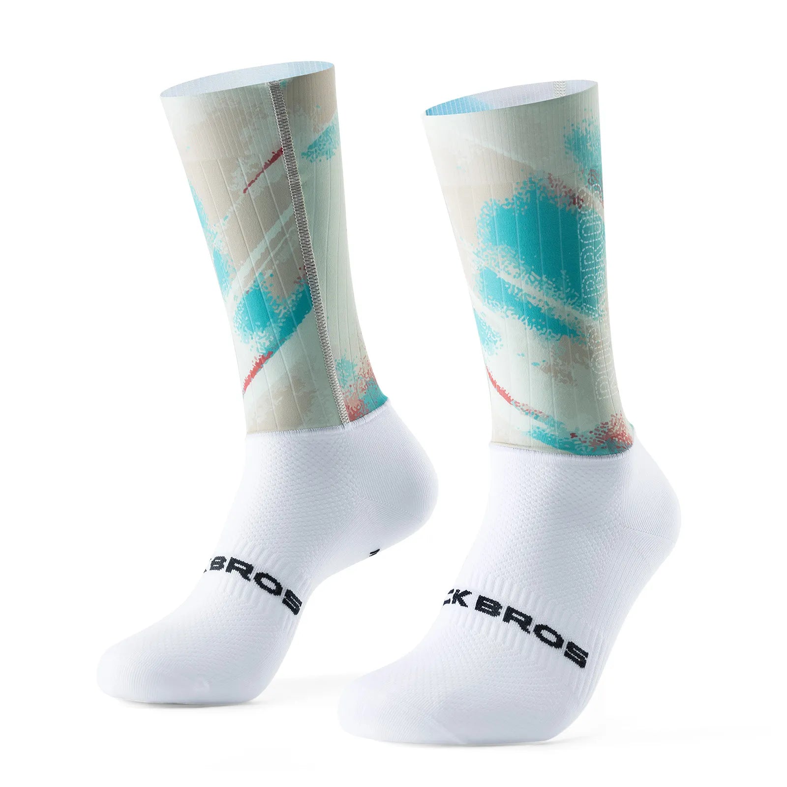 ROCKBROS aero compression cycling socks breathable moisture-wicking road cycling performance socks
#Color_Green
