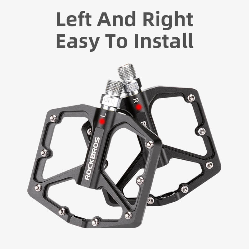 ROCKBROS Aluminum Bearing Bike Pedals with wide platform, lightweight design, and sealed bearings for smooth, stable cycling