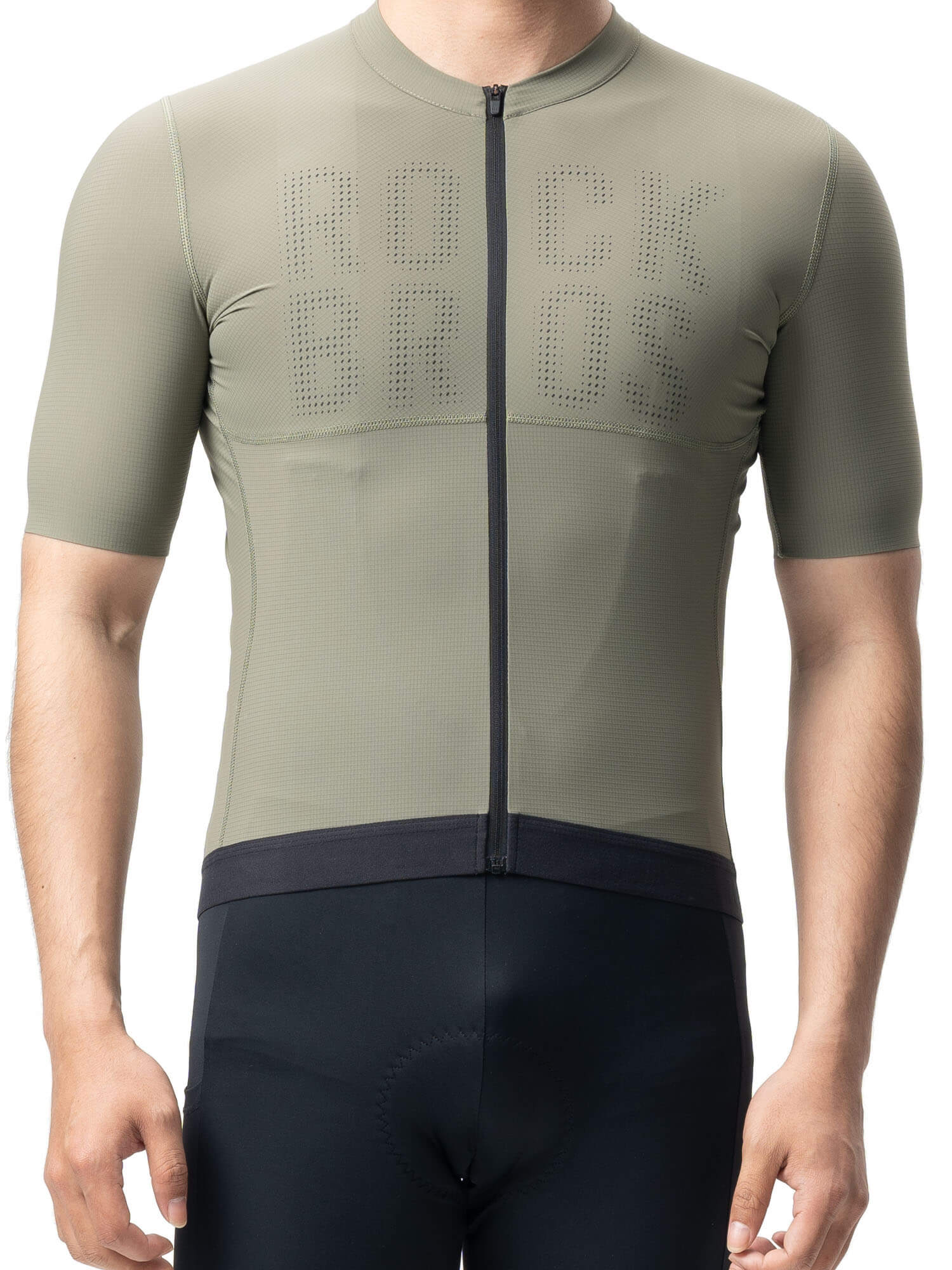 ROCKBROS Amber men’s short-sleeve breathable cycling jersey with rear pockets
#Color_Military green