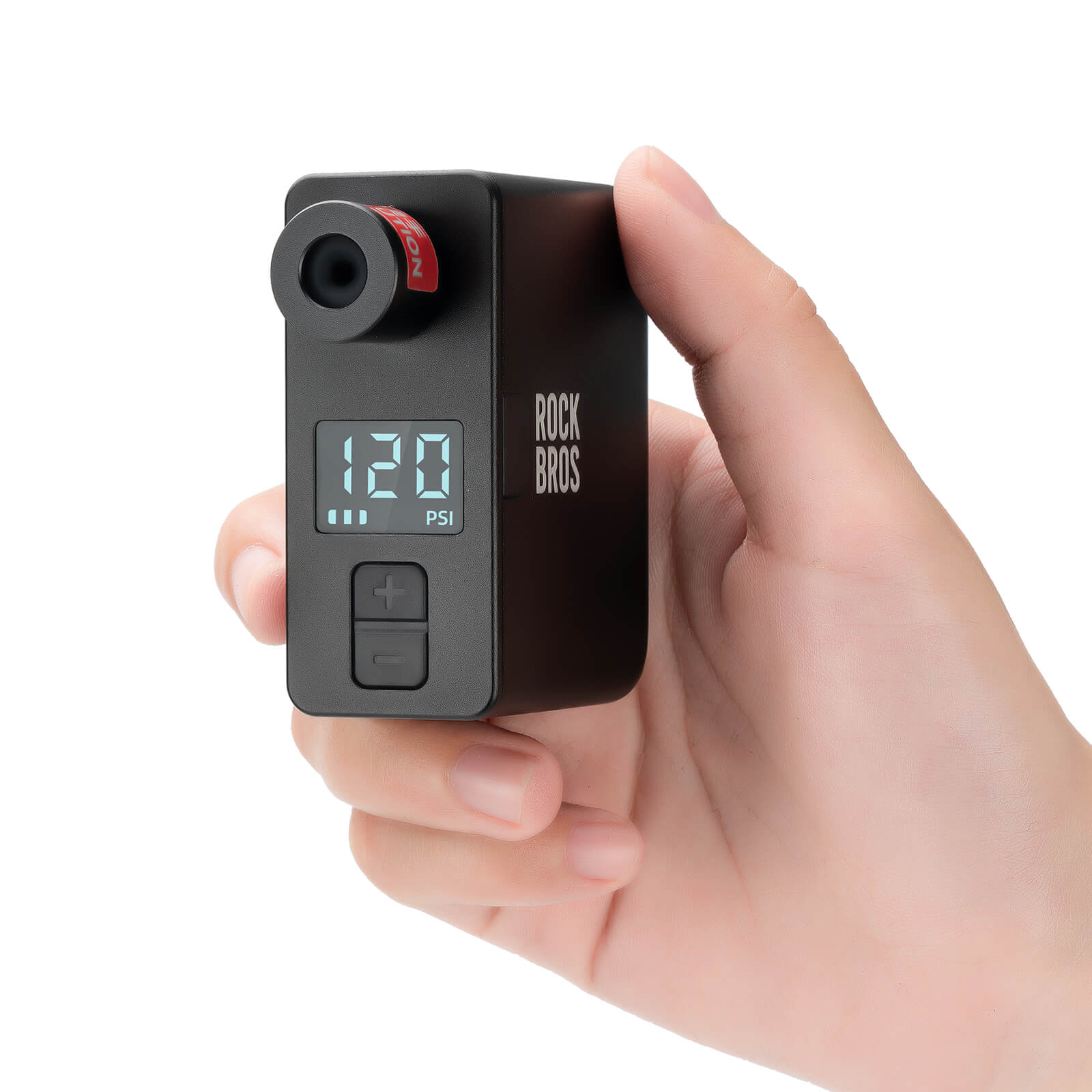 ROCKBROS AS1 Pro Mini Bike Pump – 120PSI Electric Inflator for Road & Mountain Bikes