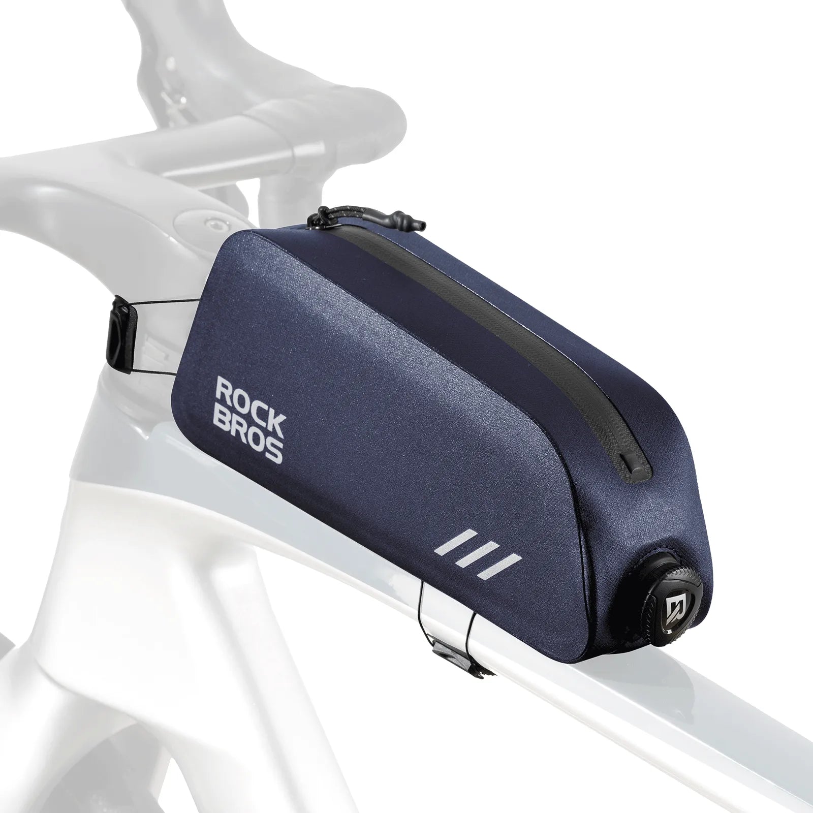 ROCKBROS AS-172 waterproof bike top tube bag with 0.9L storage for road, mountain, and gravel bikes
#Color_Blue