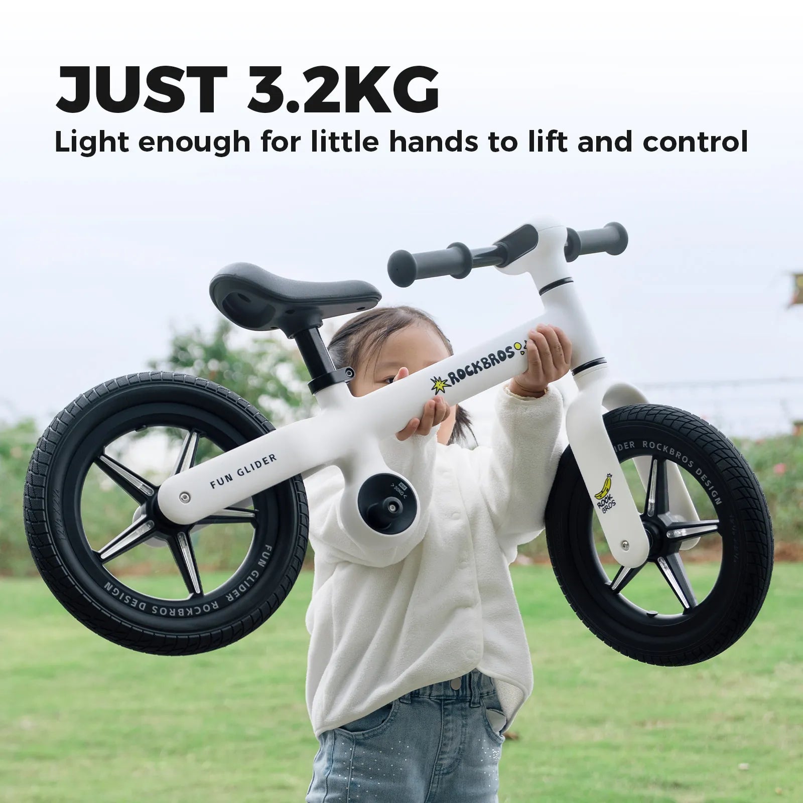 Balance Bike & Kids Helmet Safety Set