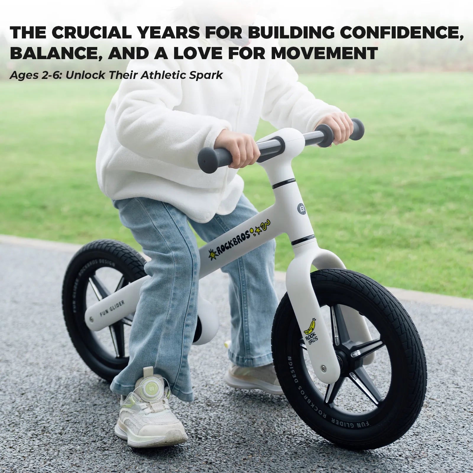 Balance Bike & Kids Helmet Safety Set