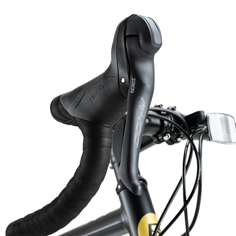 ROCKBROS beginner road bike with aluminum frame and 700C wheels
#Color_Black