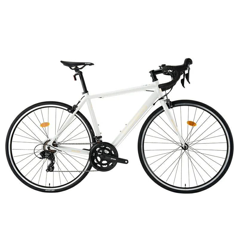ROCKBROS beginner road bike with aluminum frame and 700C wheels
#Color_White