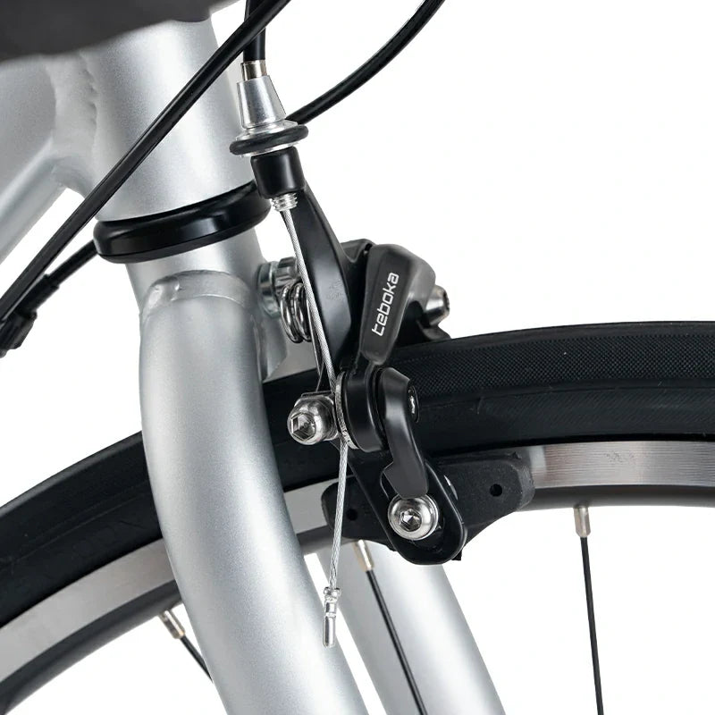 ROCKBROS beginner road bike with aluminum frame and 700C wheels
#Color_Gray