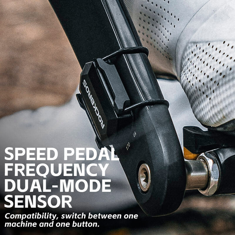 ROCKBROS bike speed sensor installed on wheel hub for road and MTB bikes
