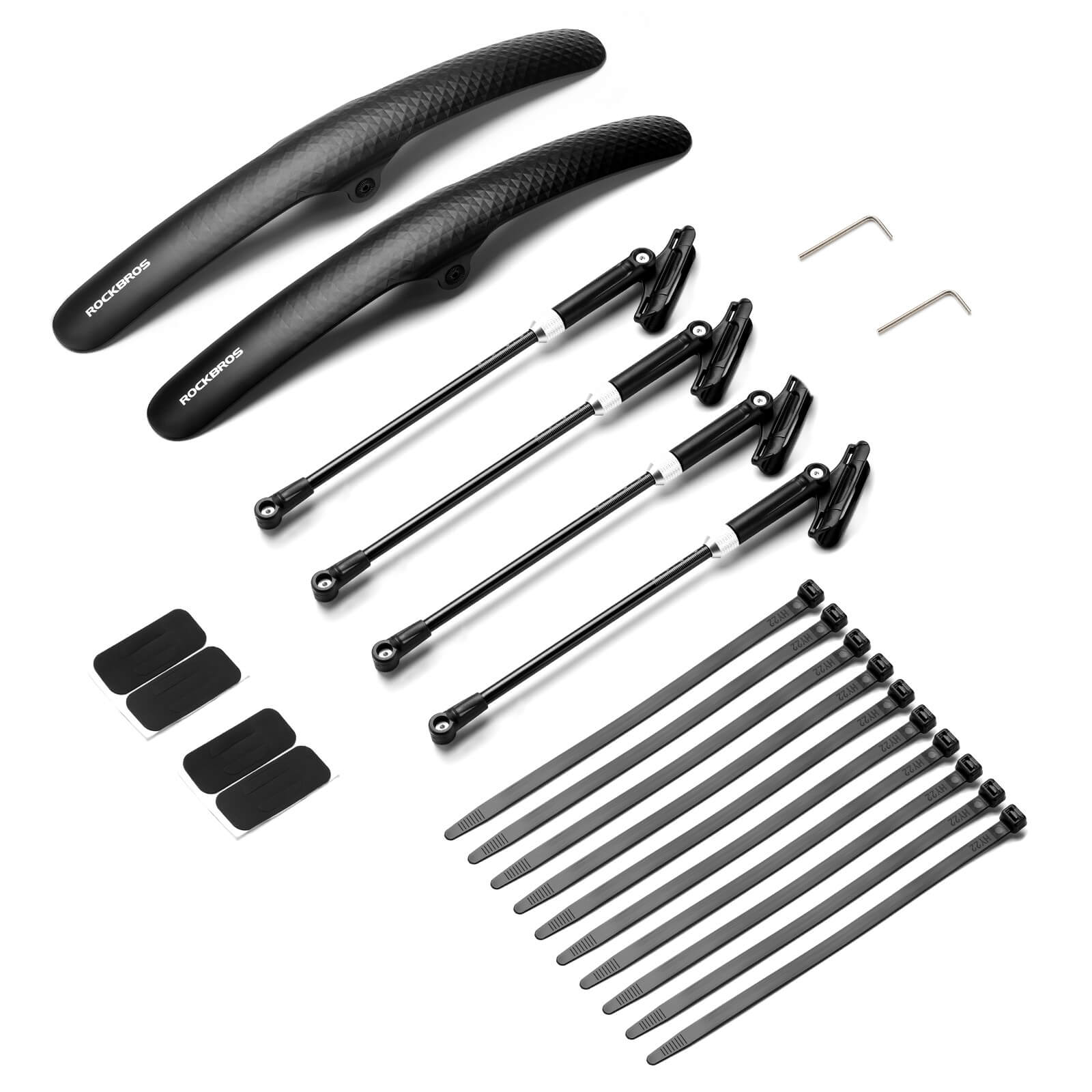 ROCKBROS 700C bike fenders with quick release and adjustable design
#style_2 PCS