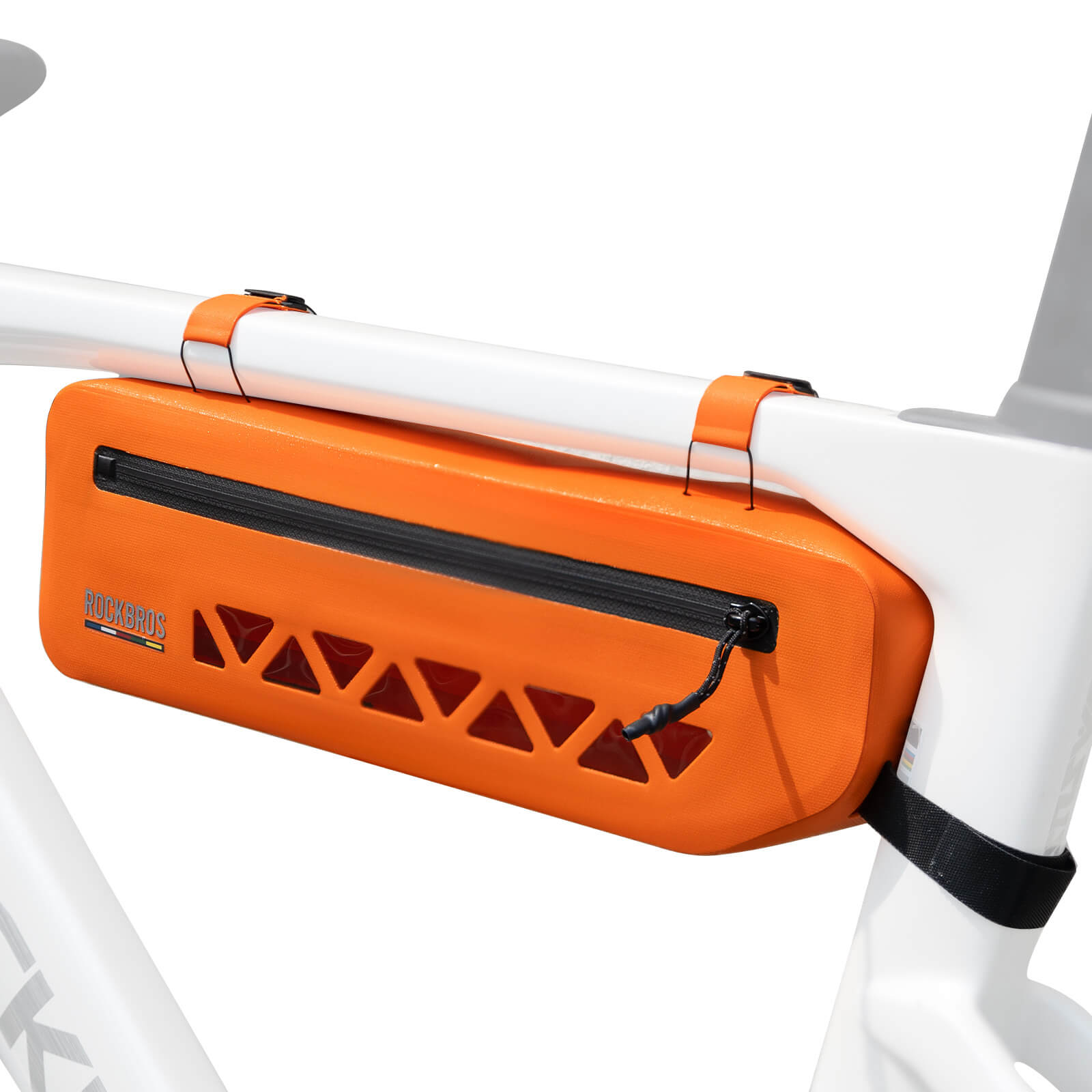 ROCKBROS Bike Frame Bag 100% Waterproof 1.7L Bicycle Storage Bag
#Color_Orange