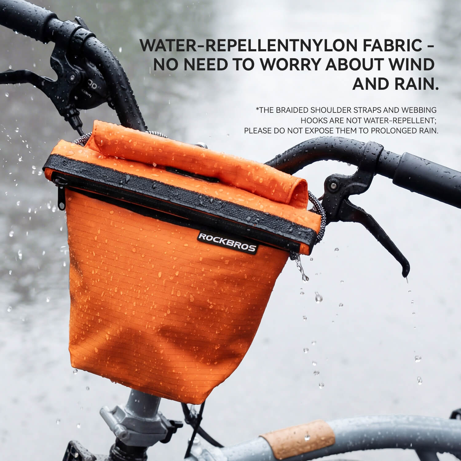 ROCKBROS water-resistant bike frame bag for commuting