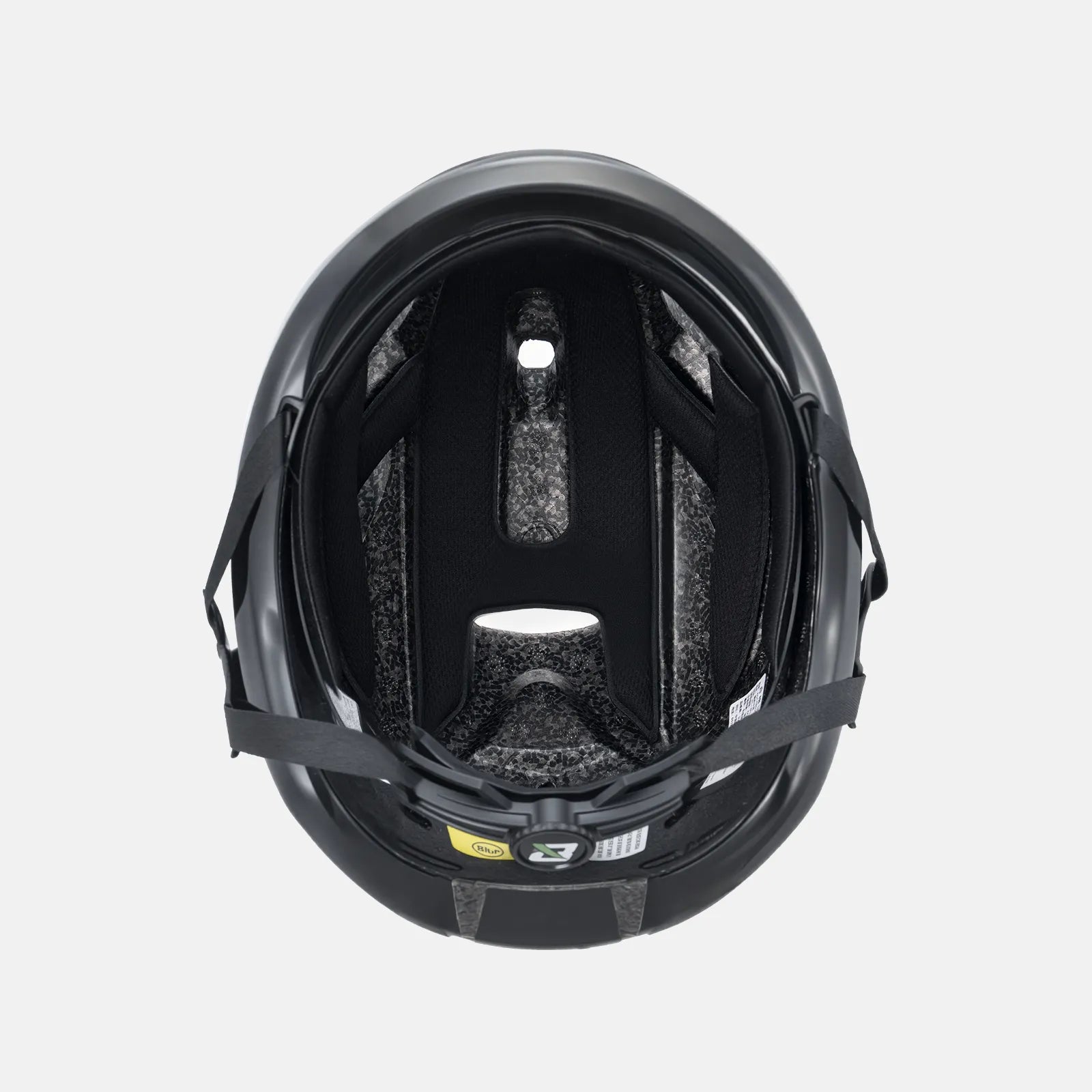 ROCKBROS bike helmet with LED front and rear lights for night cycling safety
#Color_Glossy Black