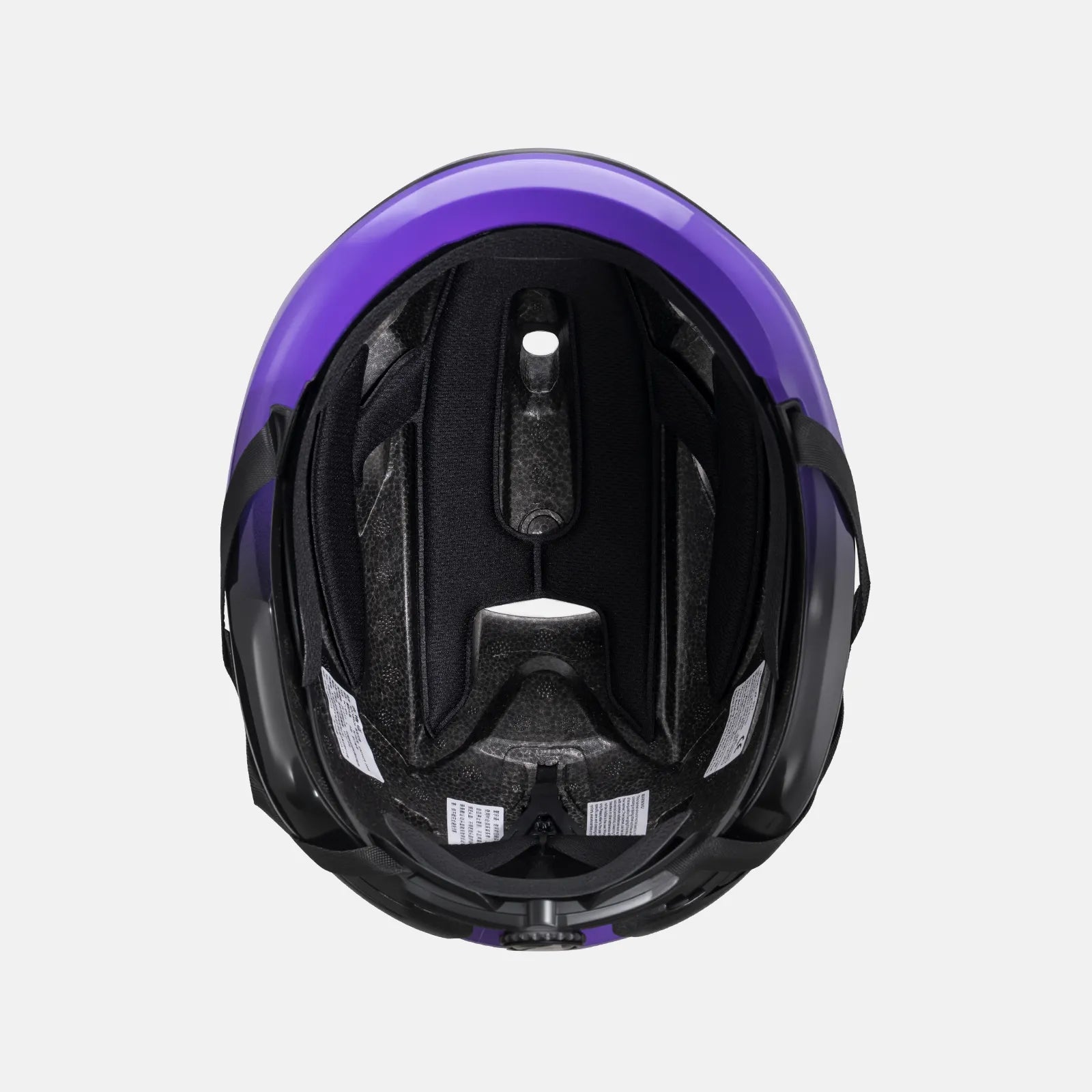 ROCKBROS bike helmet with LED front and rear lights for night cycling safety
#Color_Black Purple