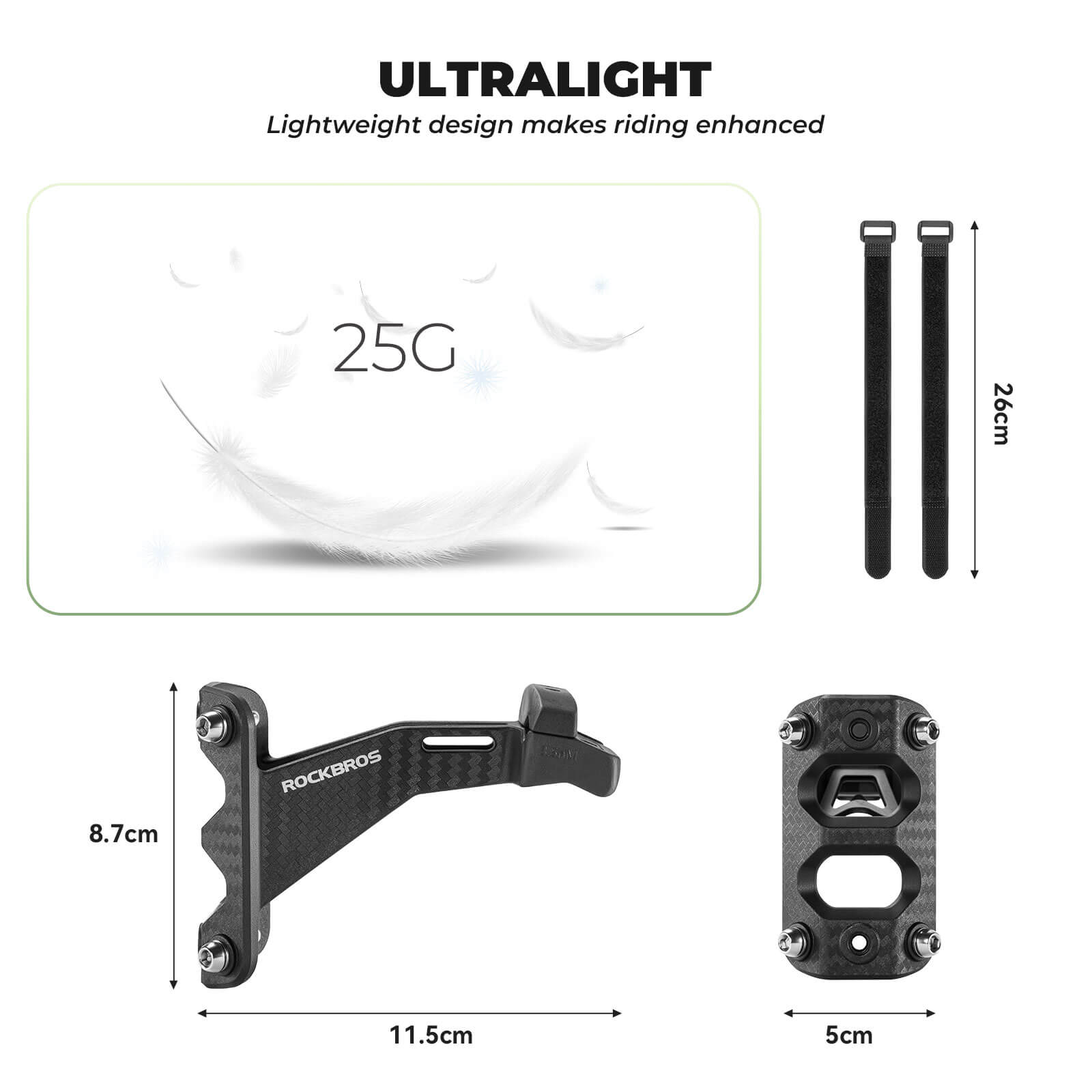 ROCKBROS bike saddle bottle holder mount rear hydration bracket for road MTB and commuter bikes