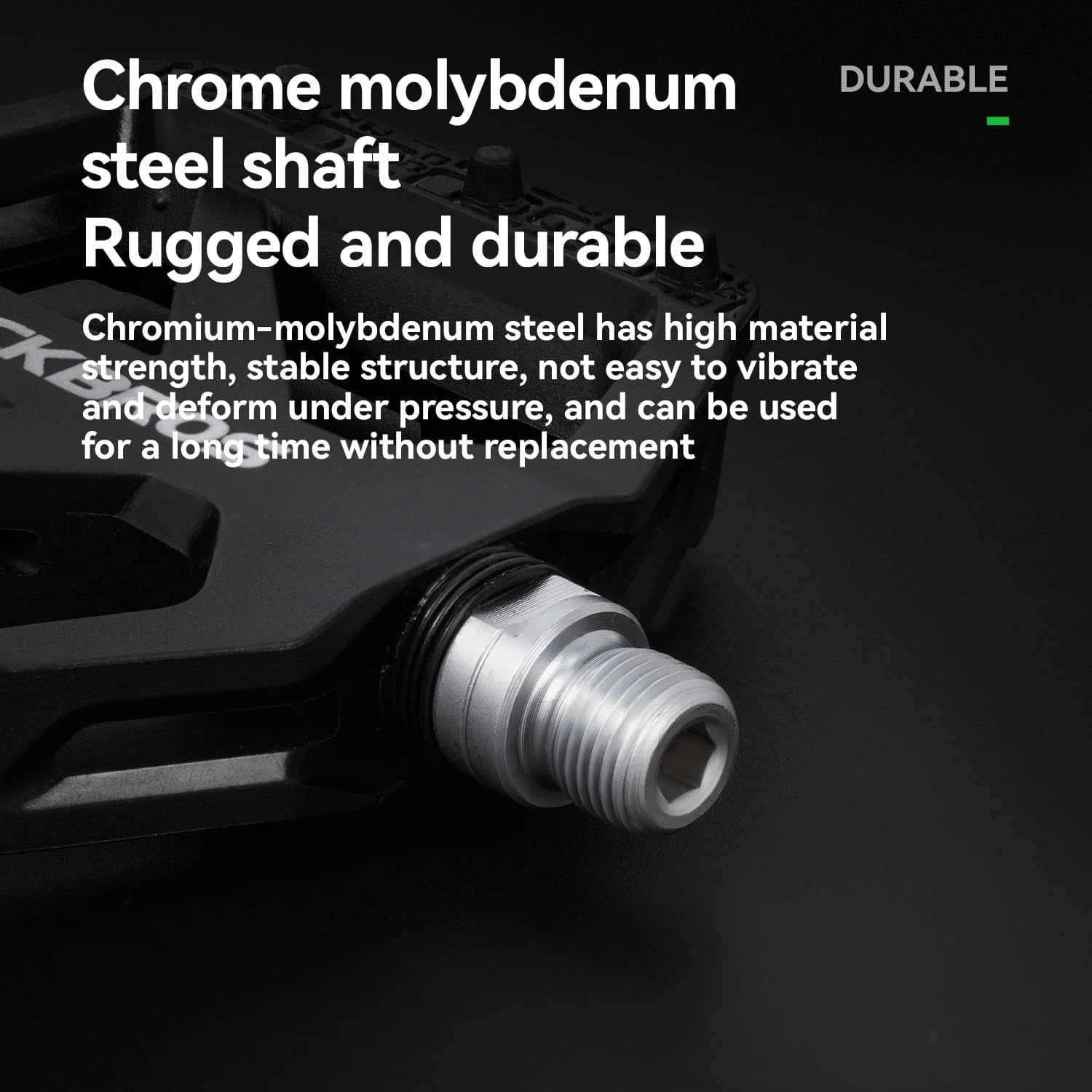 rockbros wide platform nylon bike pedals anti-slip sealed bearing durable for road mtb and commuting