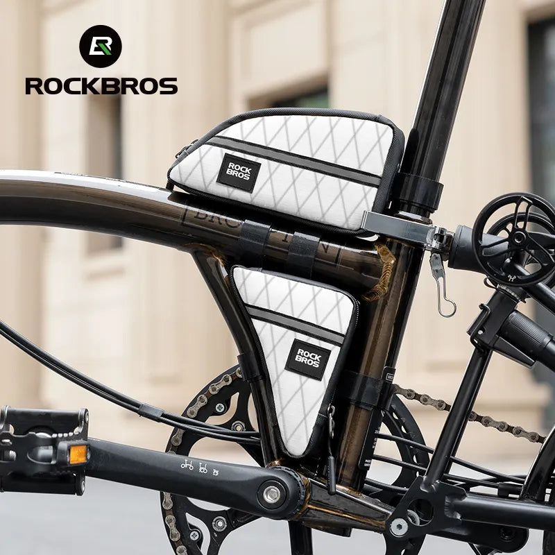 ROCKBROS Brompton Frame Bag for Folding Bikes with Compact Triangle Storage