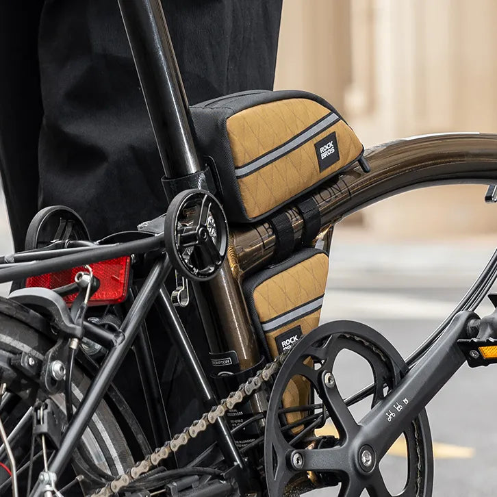 ROCKBROS Brompton Frame Bag for Folding Bikes with Compact Triangle Storage