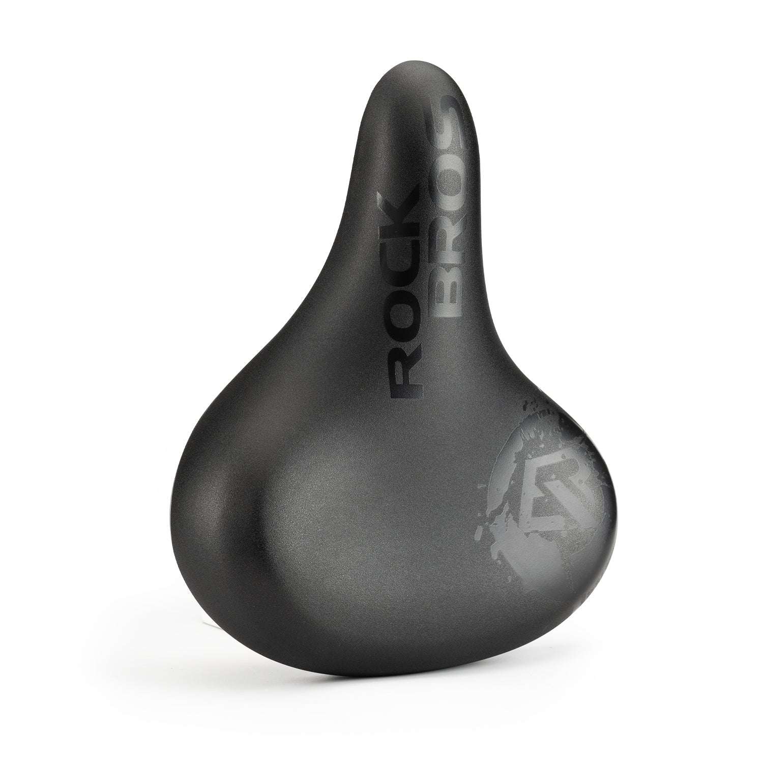 ROCKBROS comfort bike saddle seat with PU leather surface, shock-absorbing design, and ergonomic shape for daily commuting
#Color_Black