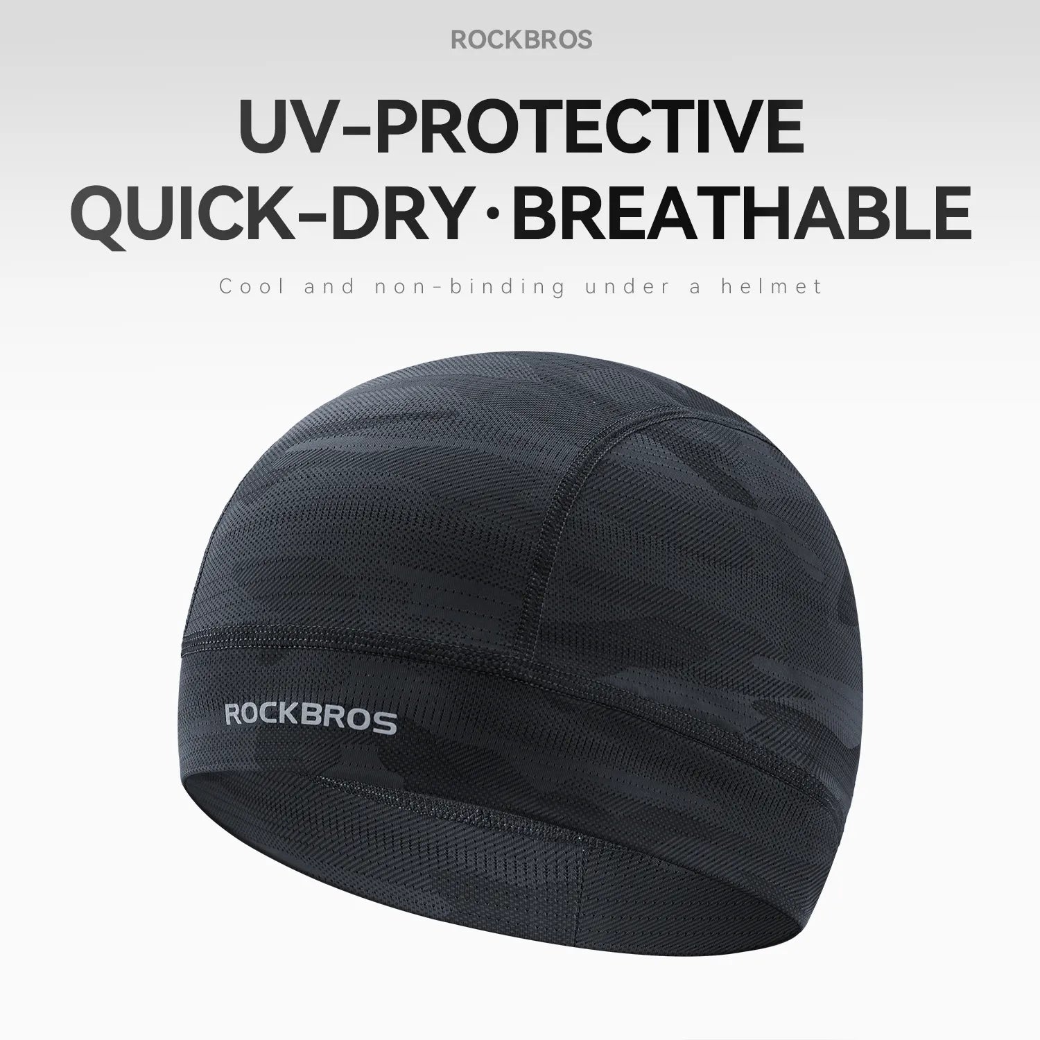 ROCKBROS Cooling Cycling Cap with UPF 50+ Sun Protection for Under Helmet and Outdoor Sports
#Color_Black