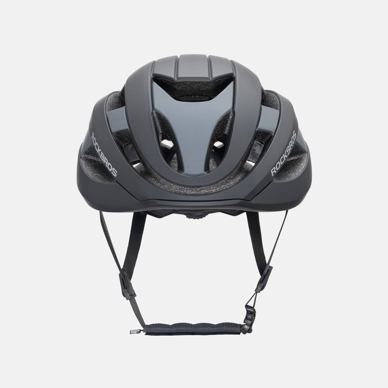 ROCKBROS cycling helmet with CPSC certification, ionic antibacterial liner, PC+EPS in-mold construction
#Color_Black