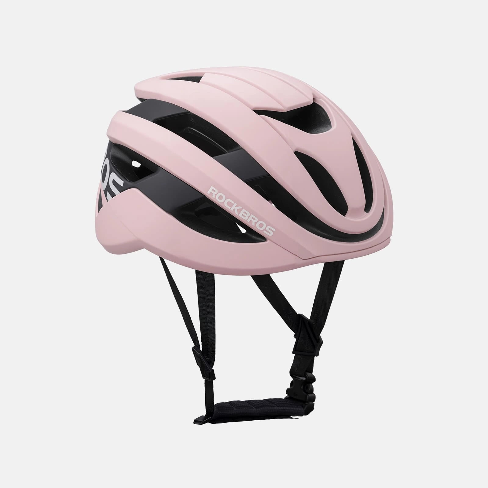ROCKBROS cycling helmet with CPSC certification, ionic antibacterial liner, PC+EPS in-mold construction
#Color_Matte Pink