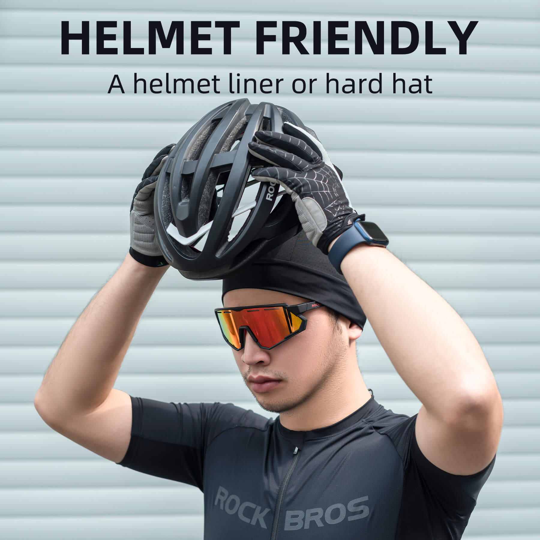 ROCKBROS Cooling Helmet Liner – Ice Silk Cycling Cap for Sun Protection During Outdoor Activities