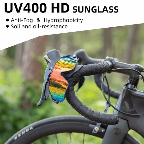 ROCKBROS cycling sunglasses polarized with UV protection for outdoor riding