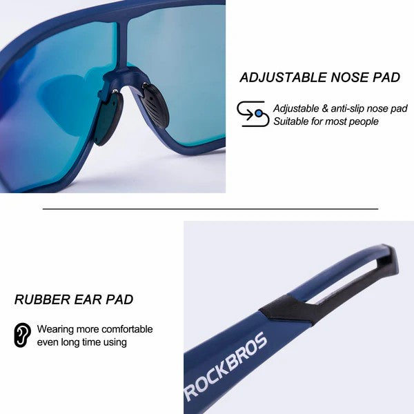 ROCKBROS cycling sunglasses polarized with UV protection for outdoor riding