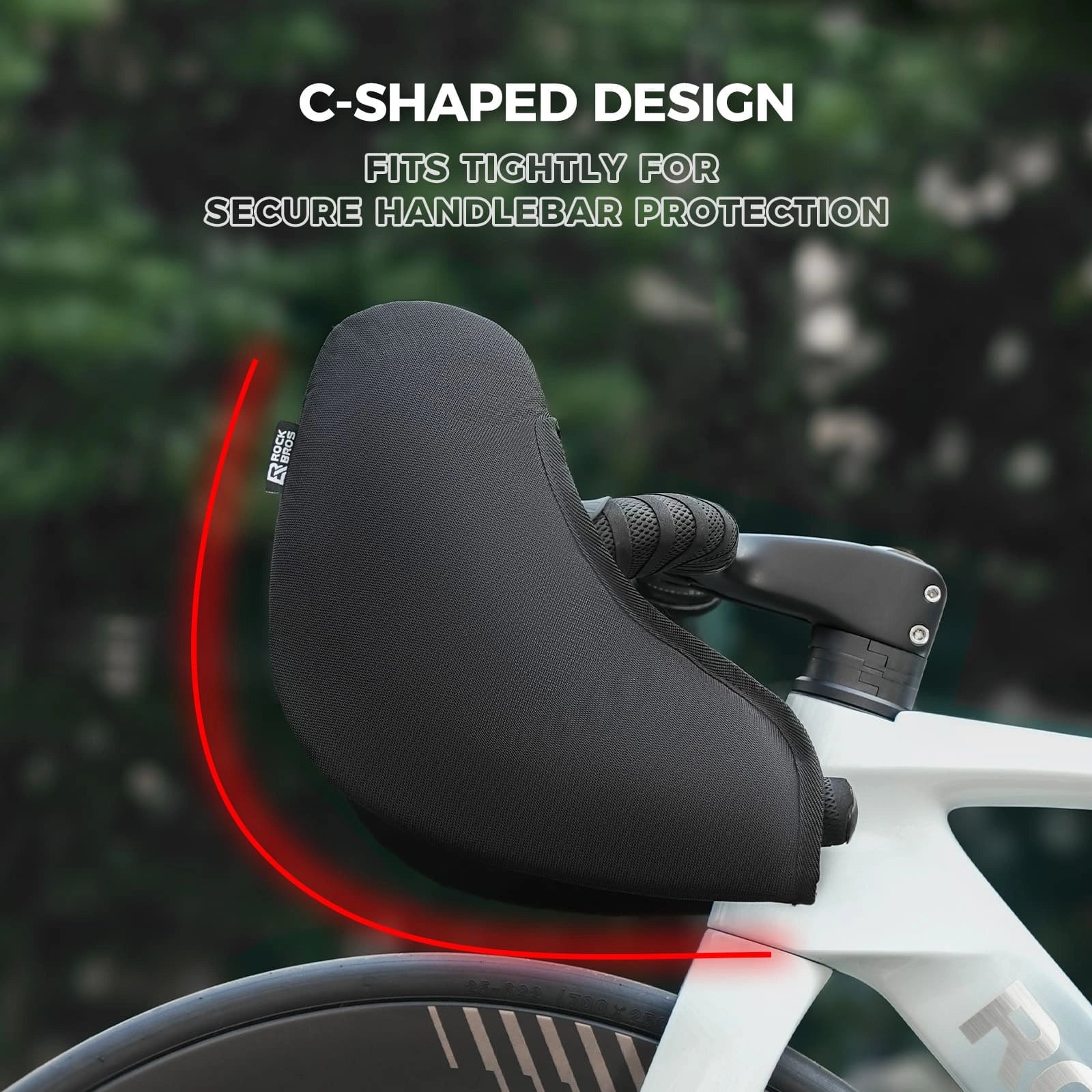 rockbros d96 bike handlebar protection sleeve epe padded scratch resistant for bike transport storage and travel