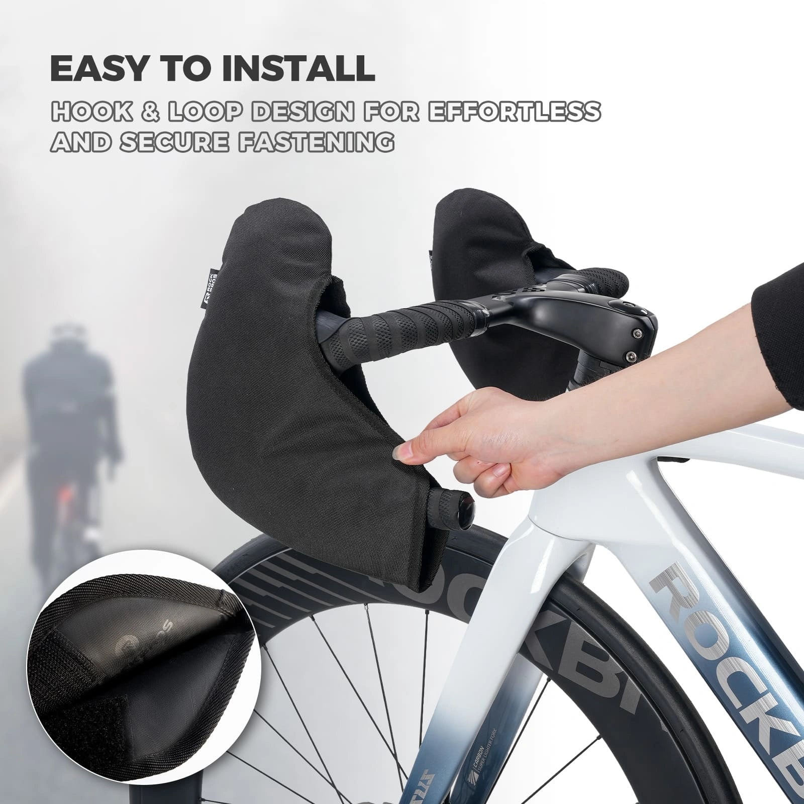 rockbros d96 bike handlebar protection sleeve epe padded scratch resistant for bike transport storage and travel