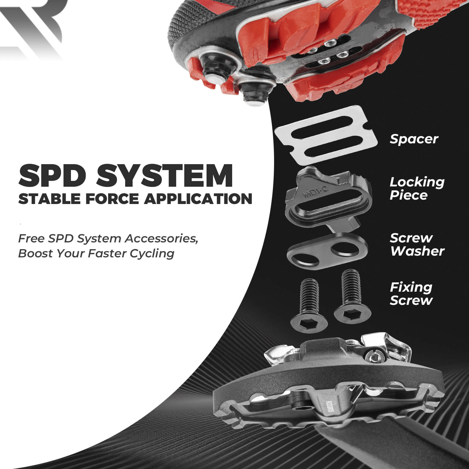 ROCKBROS dual platform MTB pedals with clipless and flat design