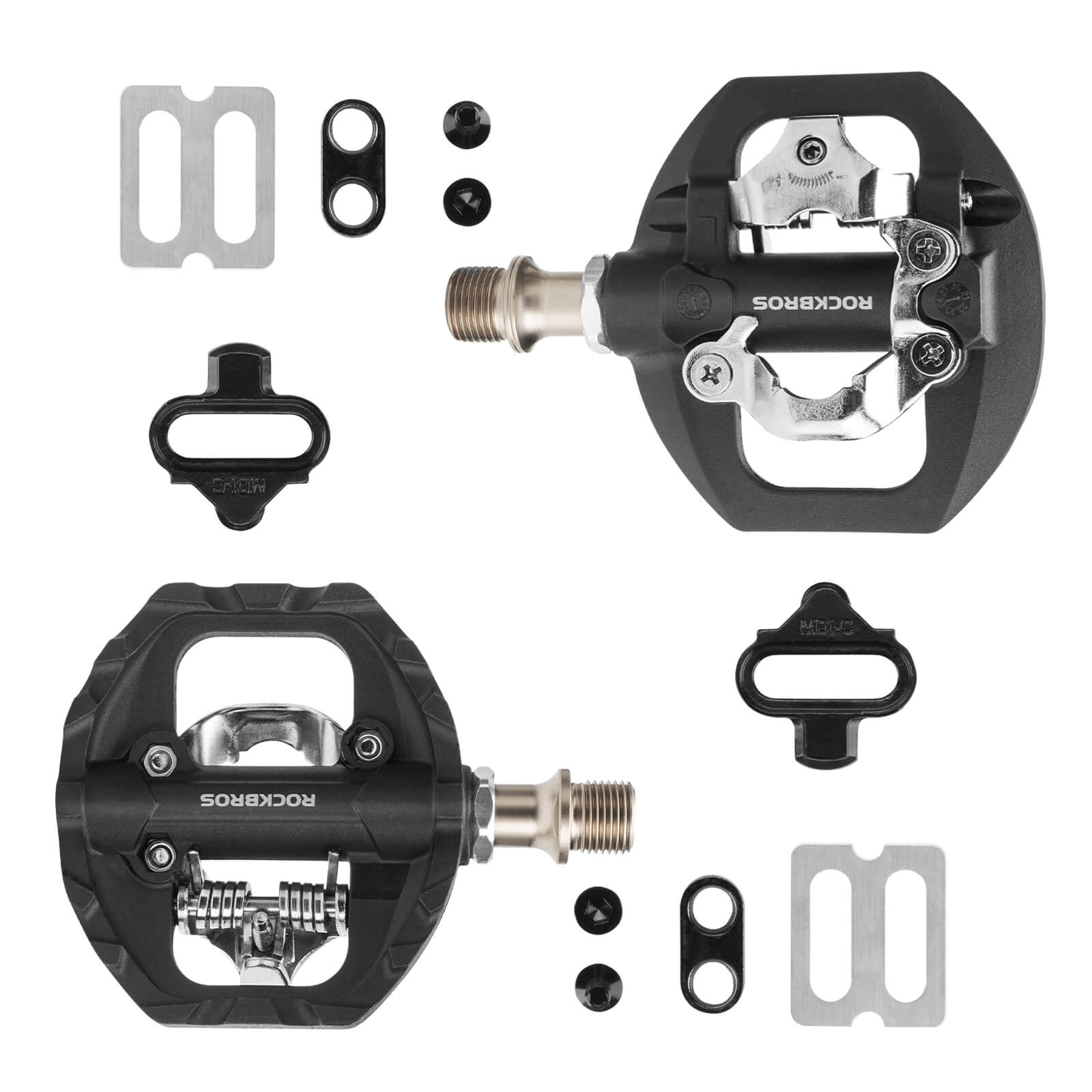 ROCKBROS dual platform MTB pedals with clipless and flat design
