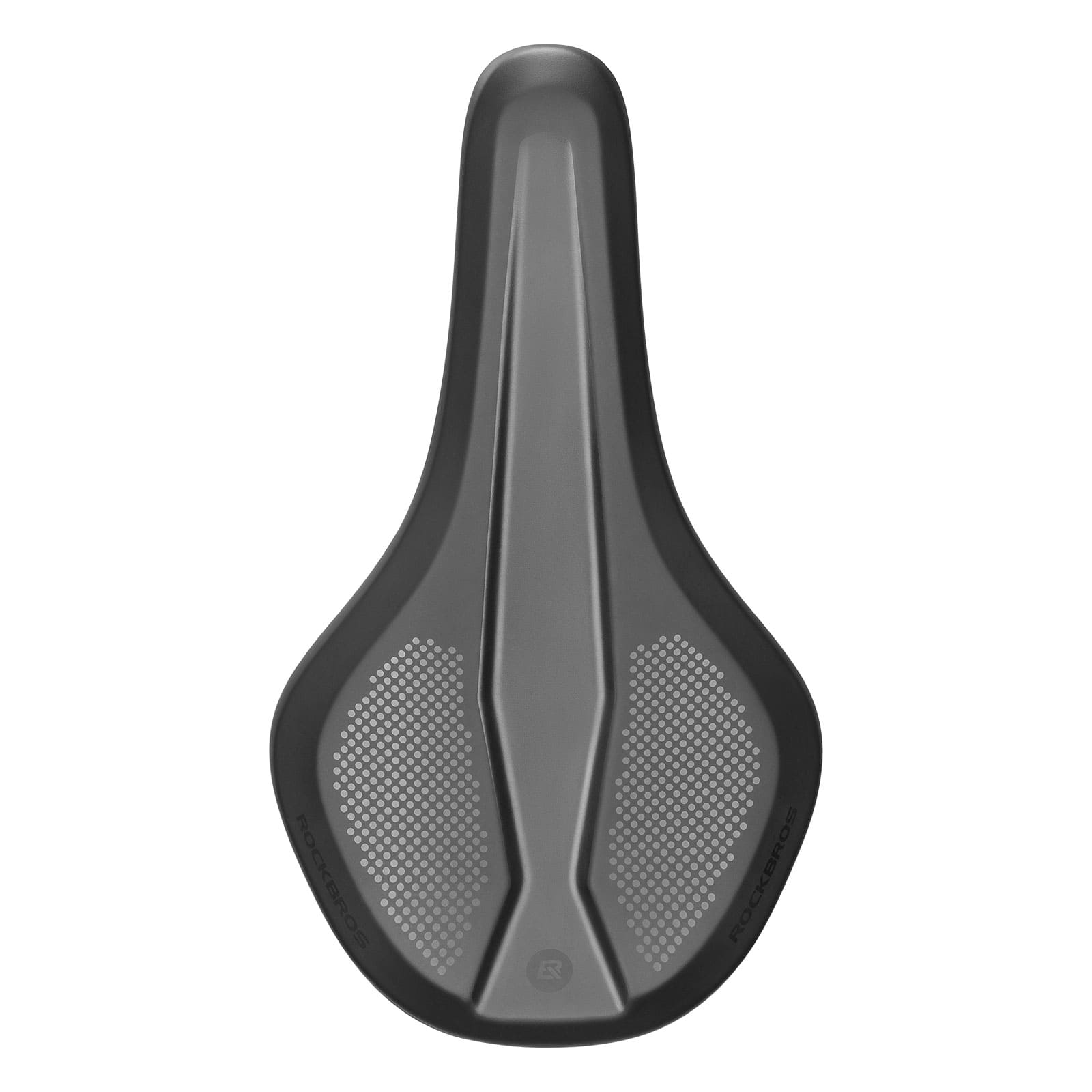 ROCKBROS eco-friendly PVC leather comfortable bike saddle with ventilation groove for road cycling and daily riding