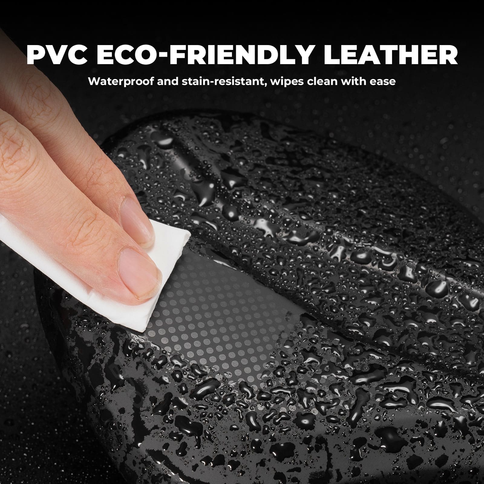 ROCKBROS eco-friendly PVC leather comfortable bike saddle with ventilation groove for road cycling and daily riding